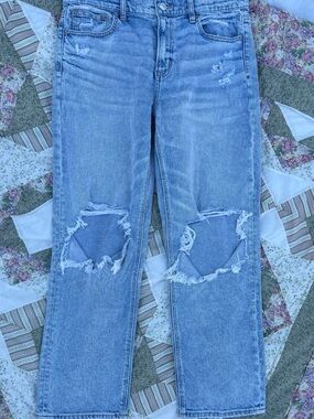 American Eagle Outfitters Stretch Super High-Rise Ankle Straight